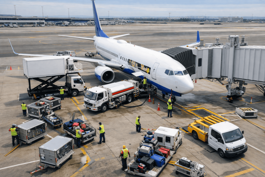 aircraft turnaround process aircraft turnaround process