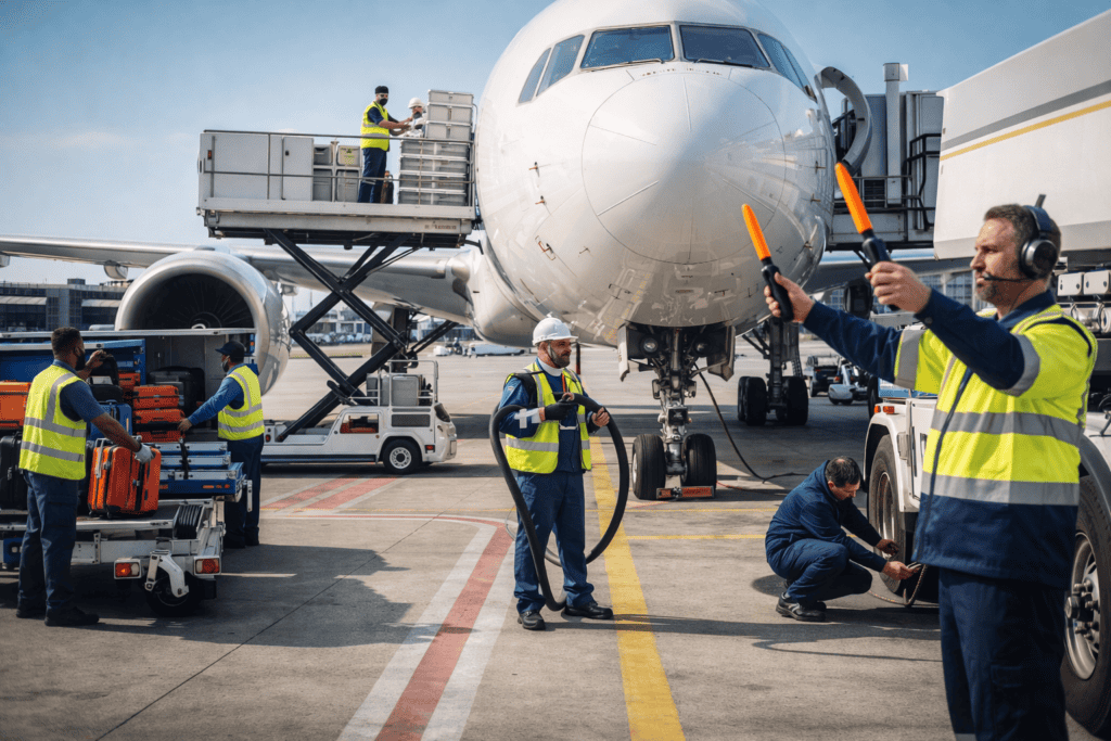diverse ground handling team diverse ground handling team