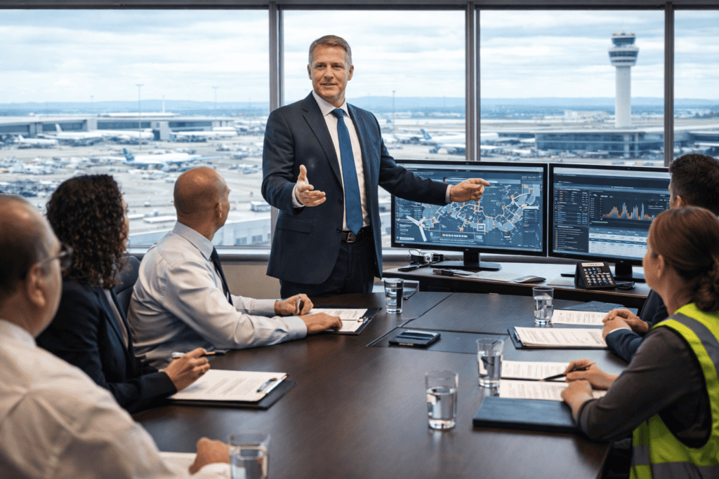 executive airport manager in office executive airport manager in office